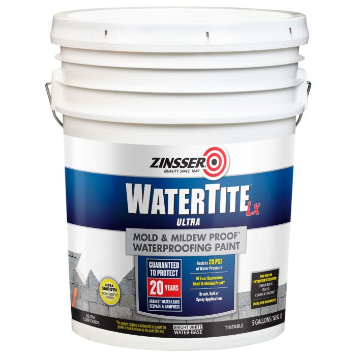 Zinsser 5gal Watertite-LX Latex Waterproofing Paint