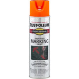 Rust-Oleum 15oz Fluorescent Orange Professional Inverted Marking Spray Paint