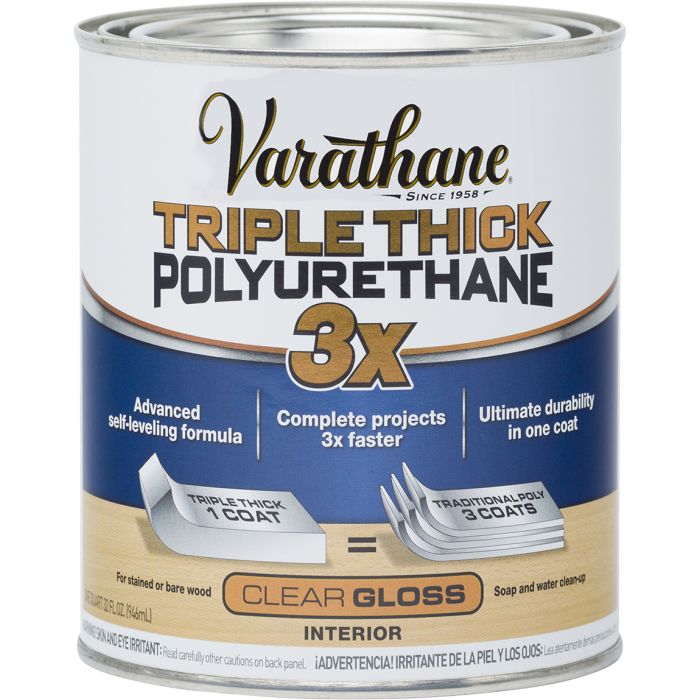 Varathane 1qt Gloss Clear Triple Thick 3x Polyurethane