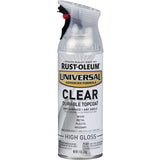 Rust-Oleum 11oz High Gloss Clear Durable Topcoat Universal Spray