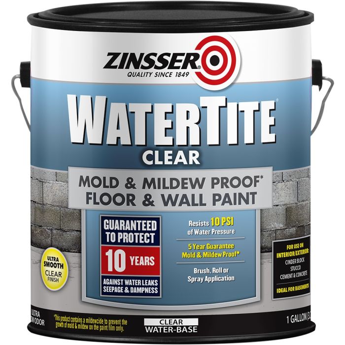 Zinsser 1gal Clear Watertite Waterproofing Paint