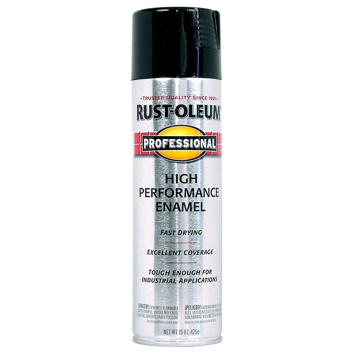 Rust-Oleum 15oz Gloss Black Professional Spray Paint