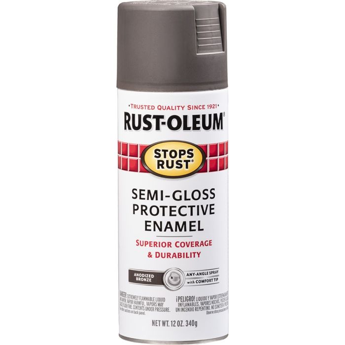 Rust-Oleum 12oz Flat Rusty Metal Primer Stops Rust Spray Paint