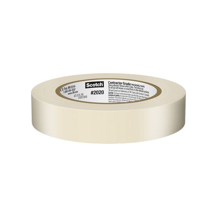 3M 2020 Scotch Contractor Grade Masking Tape for Painting (Indoor & Outdoor)