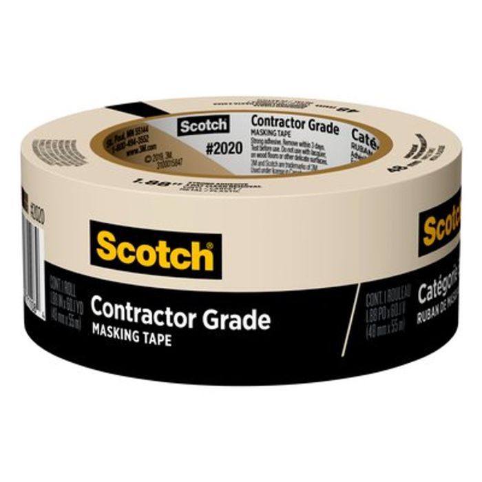 3M 2020 Scotch Contractor Grade Masking Tape for Painting (Indoor & Outdoor)