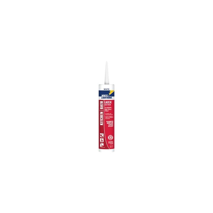 White Lightning 10oz White Kitchen & Bath Latex Ultra Sealant