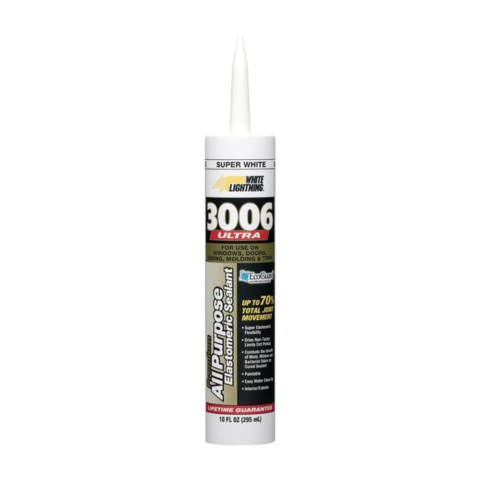 White Lightning 10oz White 3006 Ultra All Purpose Elastomeric Sealant