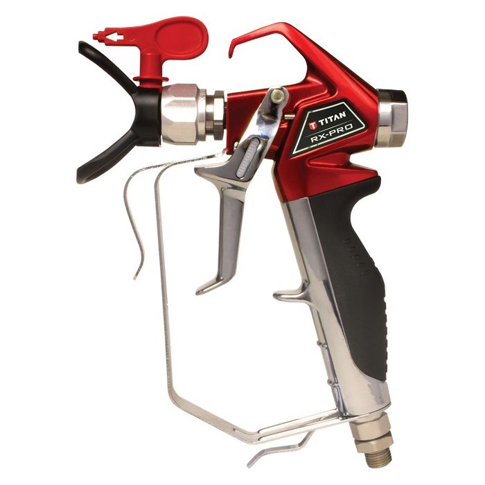 Titan RX-PRO Airless Paint Spray Gun w/Two & Four Finger Grips Plus TR1 Tip