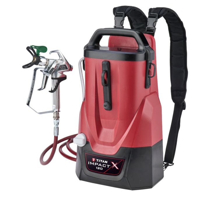 Titan Impact X 120 18v Battery-Powered Backpack Style Airless Paint Sprayer