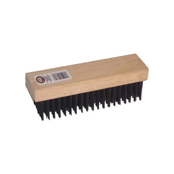 DQB 7-1/4" 6x19 Row Wood Block Wire Brush