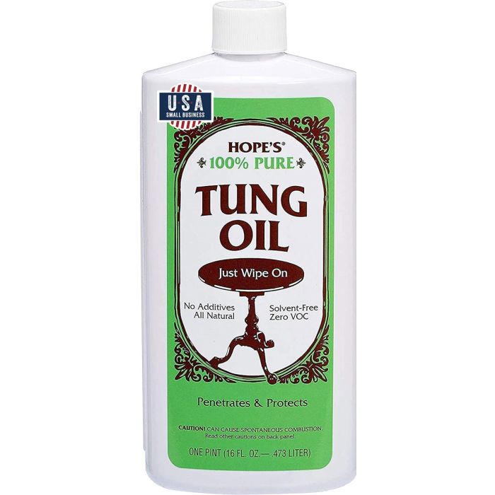 Hope's 100% Tung Oil