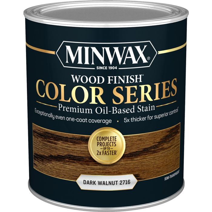 Minwax 1Qt Dark Walnut Wood Finish Color Series Interior Stain