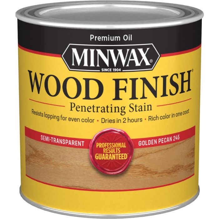 Minwax .5Pt Golden Pecan 245 Semi-Transparent Stain (High Performance)