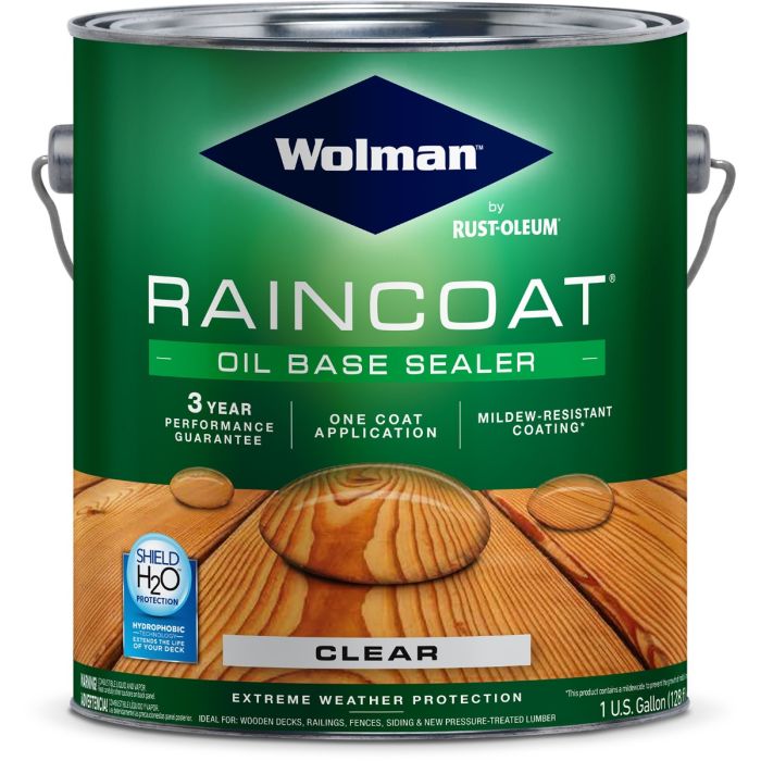 Wolman 1gal Clear Raincoat Repellant Oil Based