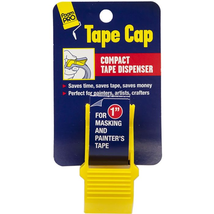 FoamPRO 1" Tape Cap Compact Masking Tape Dispenser