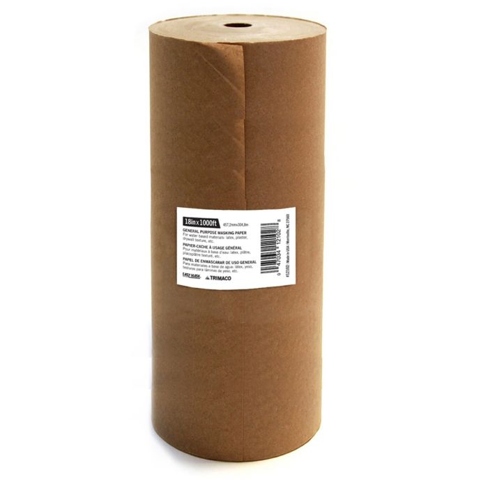 Trimaco BL18 18" x 1000' Brown General Purpose Masking Paper