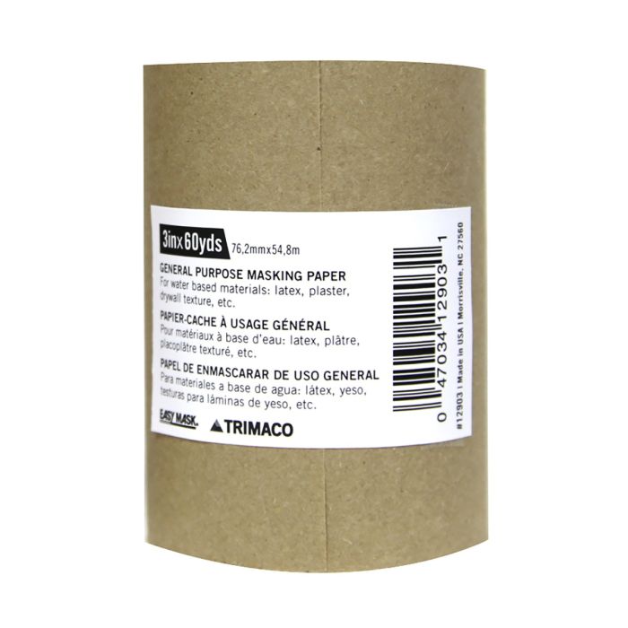 Trimaco B3 3" x 60Yd General Purpose Masking Paper