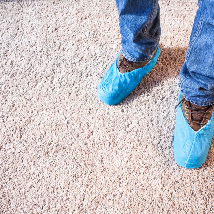 Trimaco Blue Non Skid Shoe Covers (10 Pairs per Pack)