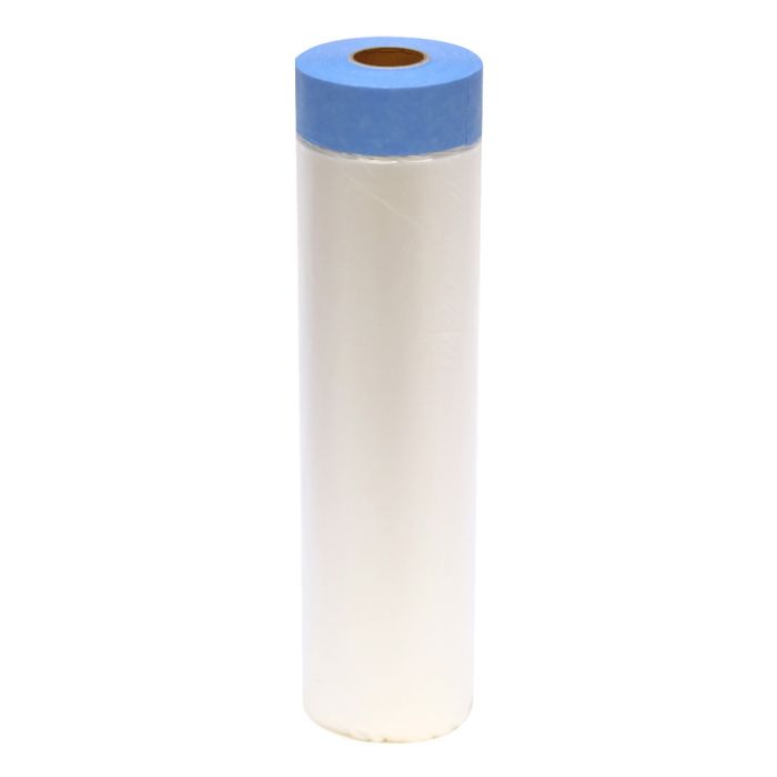 Trimaco Easy Mask 6' x 72' Tape & Drape Plastic Pretaped Drop Cloth