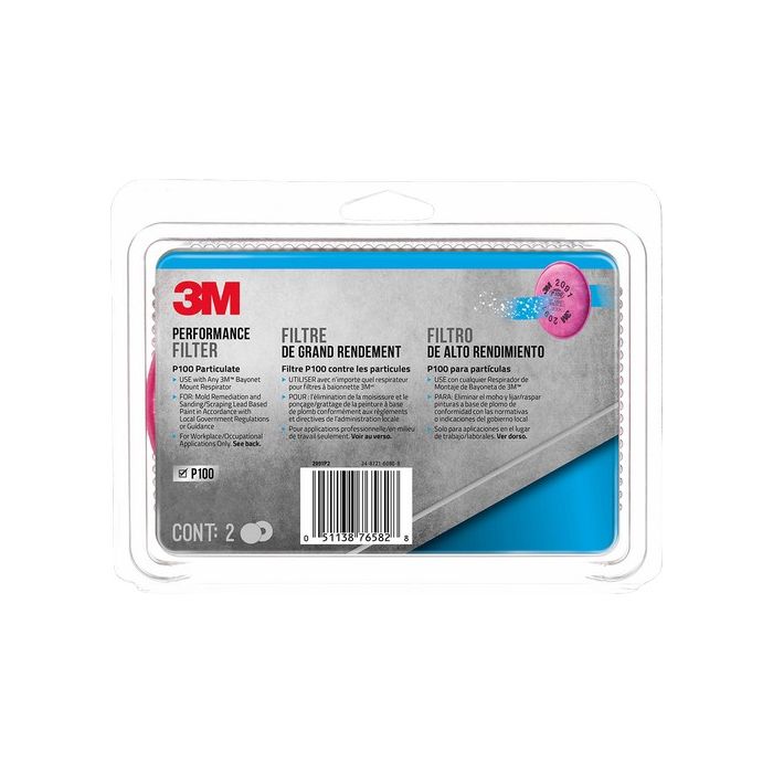 3M P100 Particulate Performance Filter (2 pair/pk)