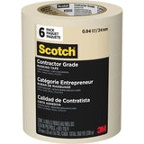 3M 2020 Scotch Contractor Grade Masking Tape for Painting (Indoor & Outdoor)