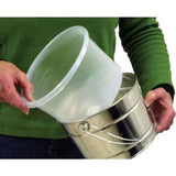 Midstate Plastics 5qt Clear Pail Liner Fits Metal/Plastic