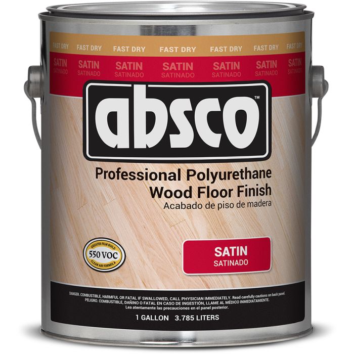 Absco 1gal Satin Fast Dry Polyurethane Wood Floor Finish