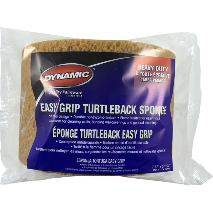 Dynamic 7.37" x 5" x 3" Heavy Duty Easy Grip Turtleback Wall Cleaning Sponge