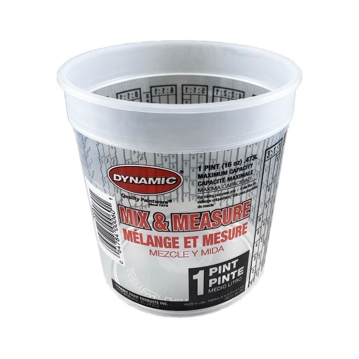Dynamic pt Disposable Mix and Measure Cup Plus Ratios