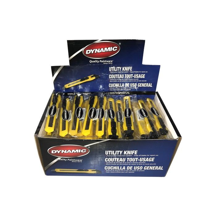 Dynamic 9mm 13pt Snap Off Utility Knife (Case of 120)