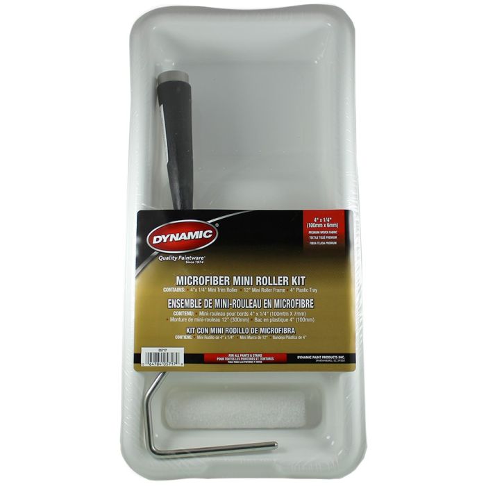 Dynamic 4" x 1/4" (100mm x 6mm) Nap Microfibre Mini Roller Kit