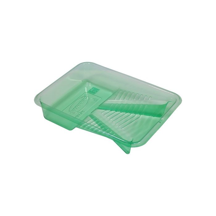 Dynamic 2qt (2l) Green Enviro Plastic Deluxe Deep Well Paint Tray