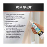 DAP 5.5oz White Alex Plus All Purpose Acrylic Latex Caulk Plus Silicone