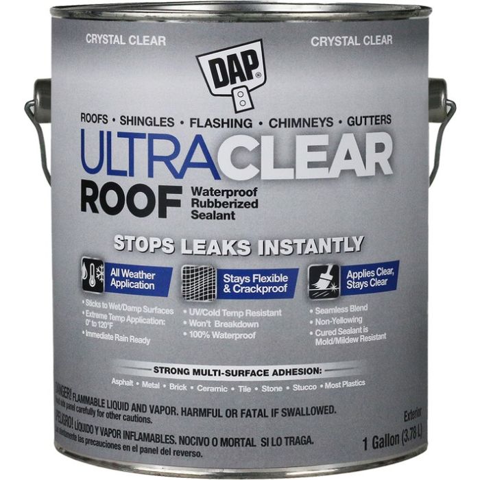 DAP Ultra Clear Roof Weatherproof Rubberized Sealants