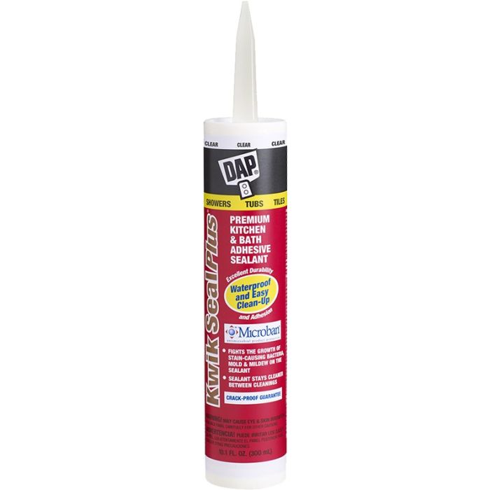 DAP Kwik Seal Plus Kitchen & Bath Adhesive Sealants