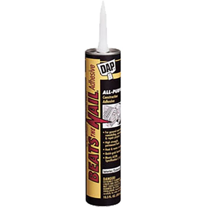 DAP 10.3oz Beats The Nail All Purpose Construction Adhesive