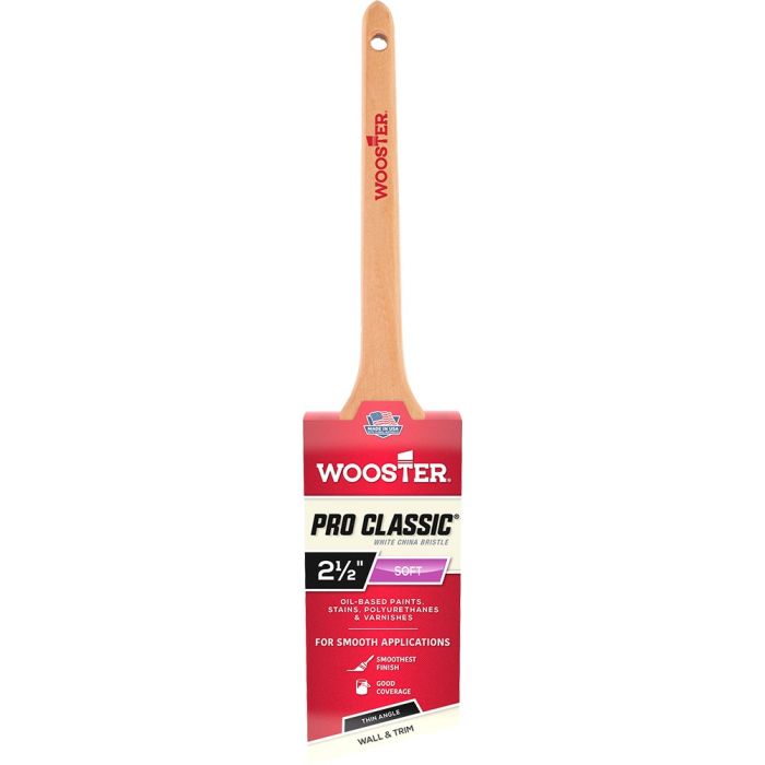 Wooster Pro Classic White China Bristle Paint Brushes