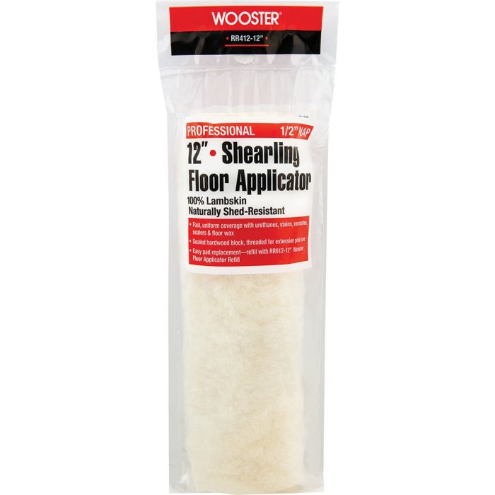 Wooster 12" x 1/2" Nap Shearling Lambskin Floor Applicator