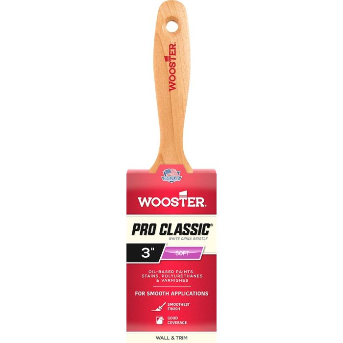 Wooster Pro Classic White China Bristle Paint Brushes