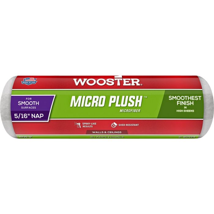 Wooster Micro Plush Microfiber Roller Covers