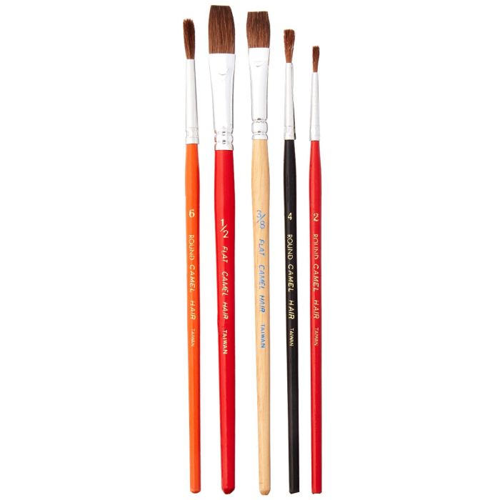 Wooster Decorator's Choice Artist Brush Canister 144pc Set (Round - 30 #2, 30 #4 & 24 #6; Flat - 24 1/4", 24 3/8" & 12 1/2")