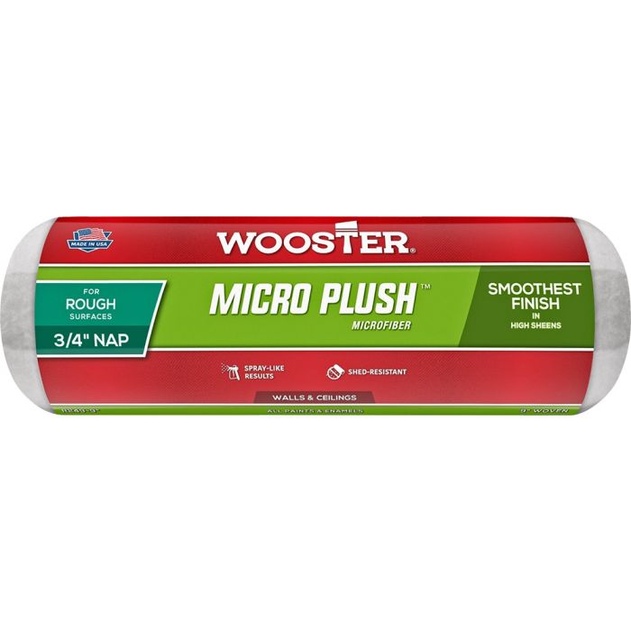 Wooster 9" x 3/4" Nap Micro Plush Roller Cover