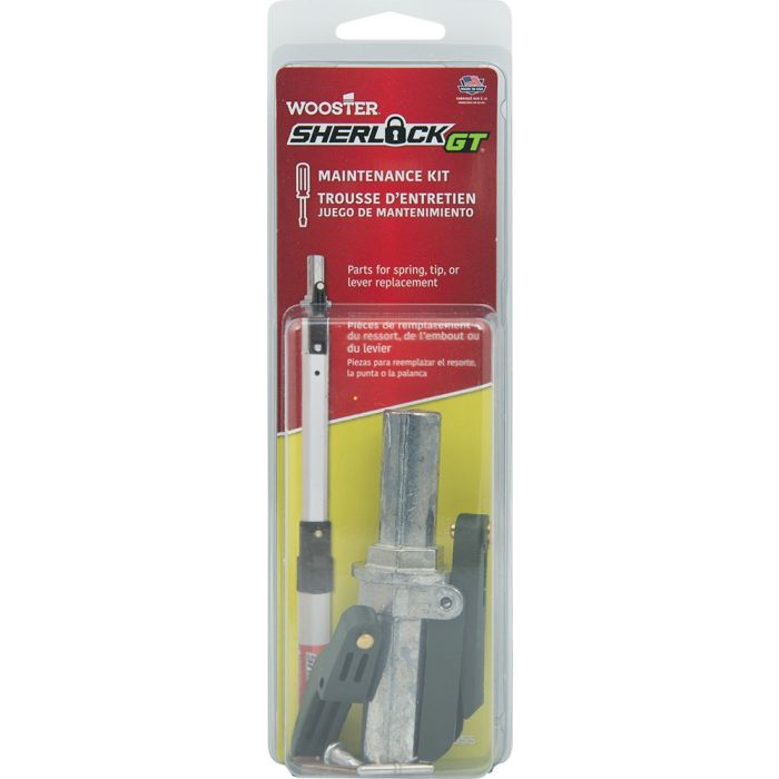 Wooster Sherlock GT Pole Maintenance 8pc Kit (1 Tip Assembly, 2 Screws, 1 Lever, 1 Pin & 3 Springs)