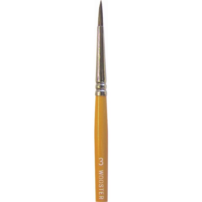 Wooster #3 Camel Hair Watercolor Pointed Artist Brush
