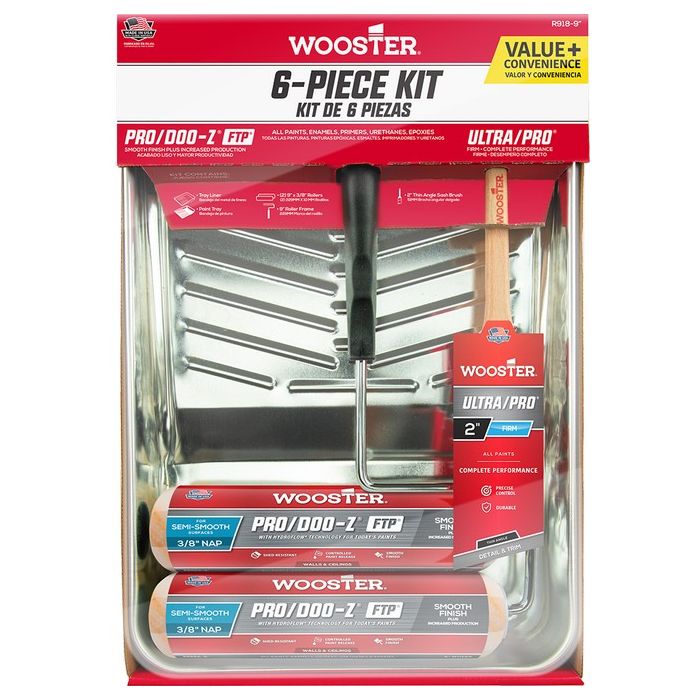 Wooster Pro/Doo-Z FTP 9" x 3/8" 6-Piece Kit