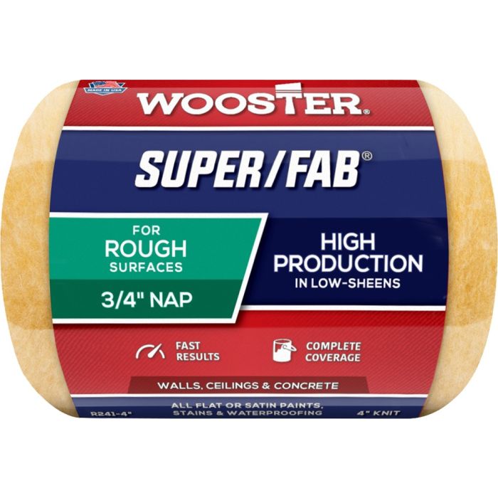Wooster 4" x 3/4" Nap Super/Fab Roller Cover