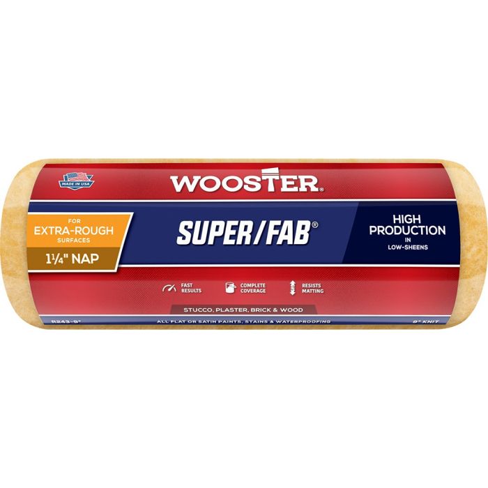 Wooster 7" x 1-1/4" Nap Super/Fab Roller Cover