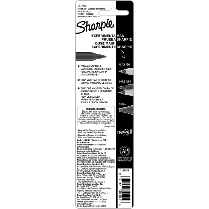 Sharpie Black Fine Point Permanent Marker