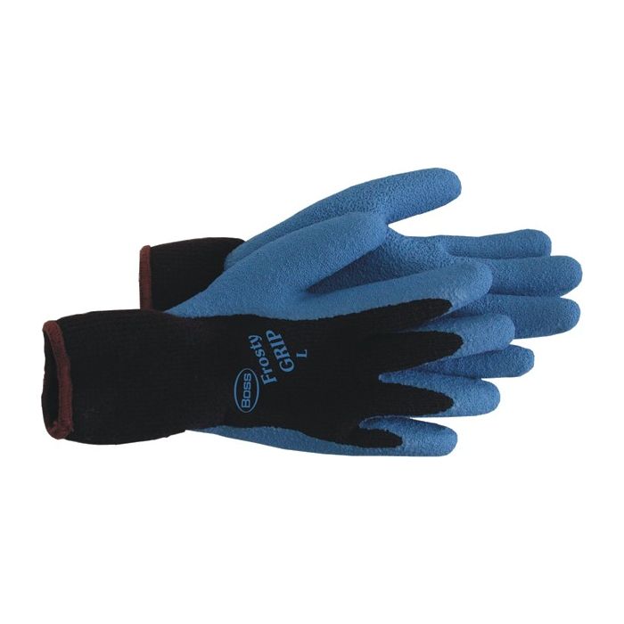 Boss Frosty Grip Blue Insulated Knit Latex Palm Glove