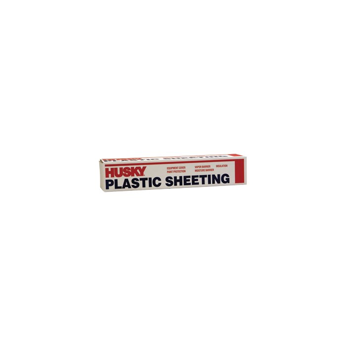 Husky Clear Polyethylene Plastic Sheeting